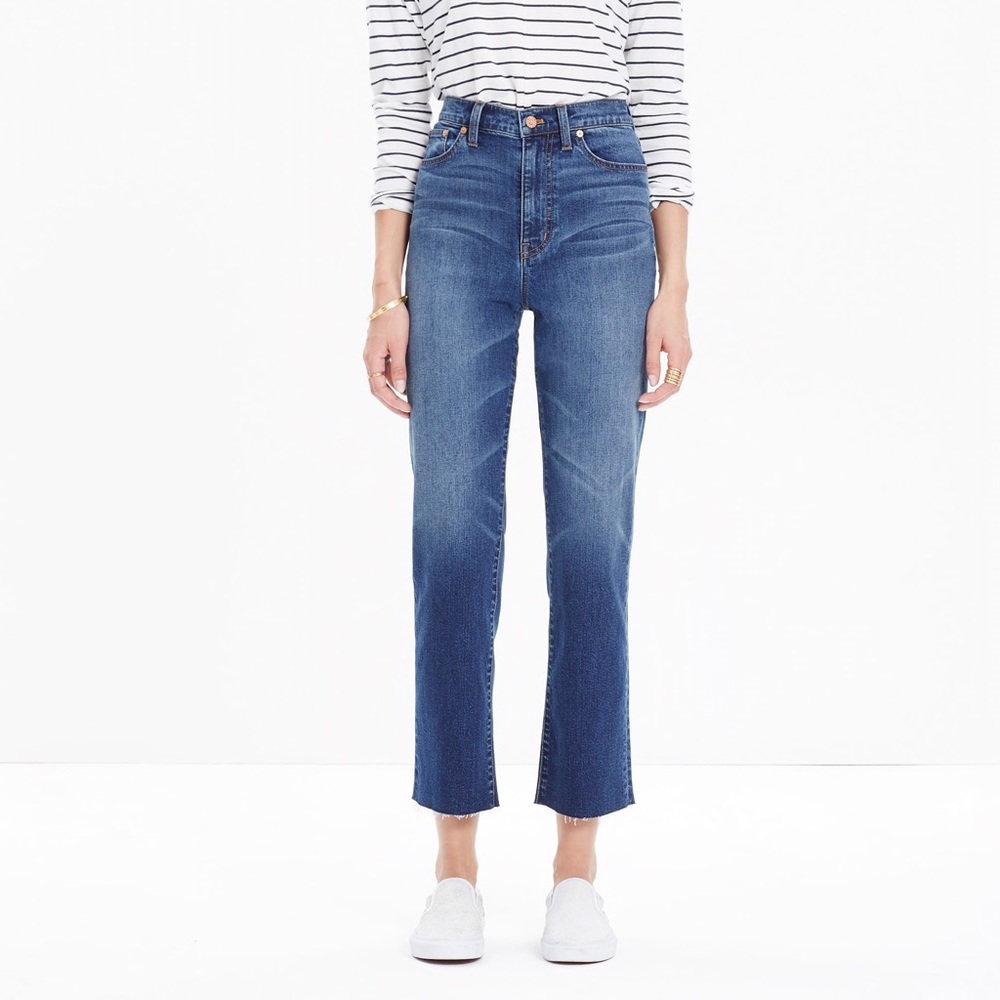 Madewell 11” high-rise crop flare jeans